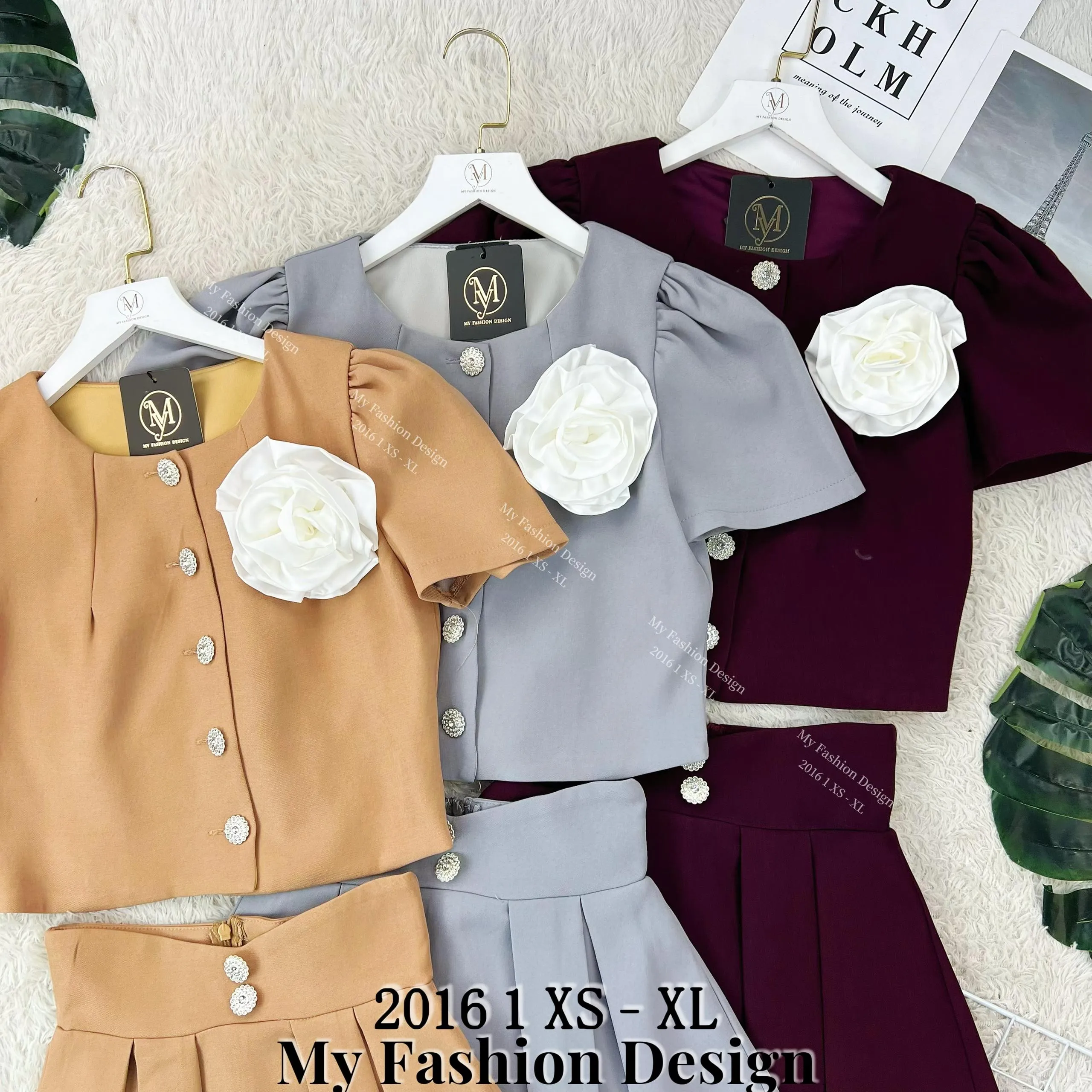 🔥黑卡独家爆款🔥高品质气质百褶套装 上衣 ➕ 裤裙 RM99 Only🌸（1-N1）