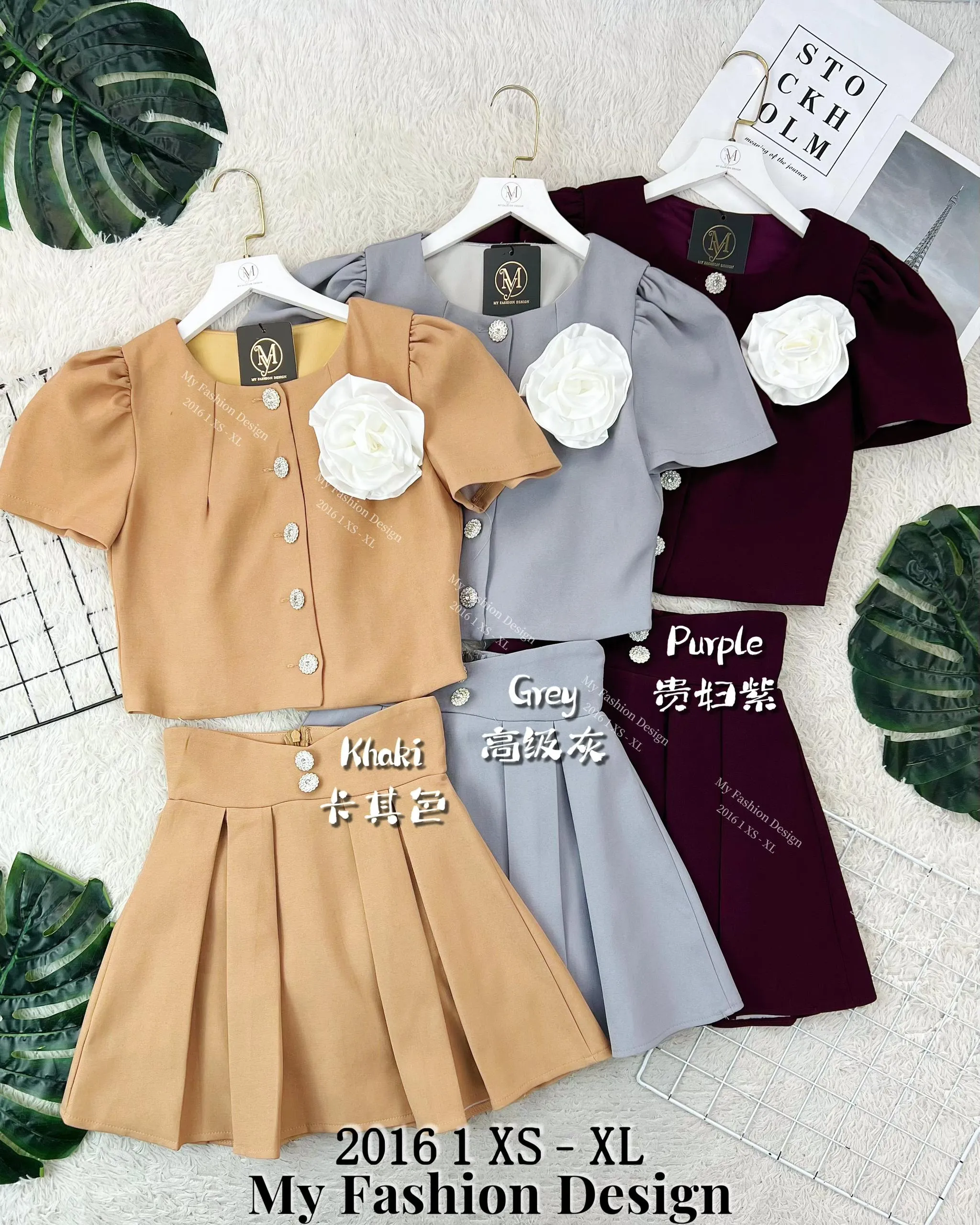 🔥黑卡独家爆款🔥高品质气质百褶套装 上衣 ➕ 裤裙 RM99 Only🌸（1-N1）