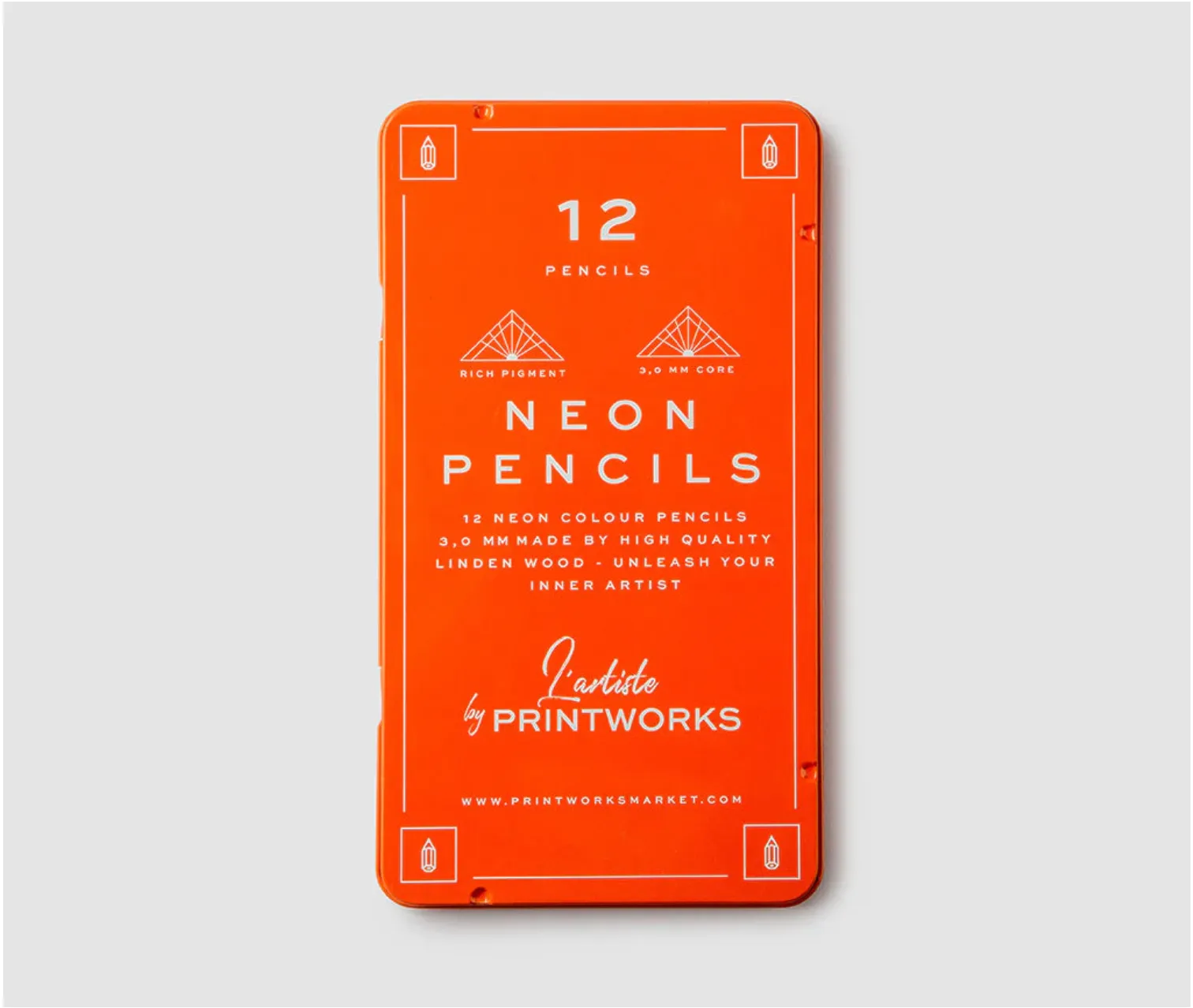 12 COLOUR PENCILS - NEON