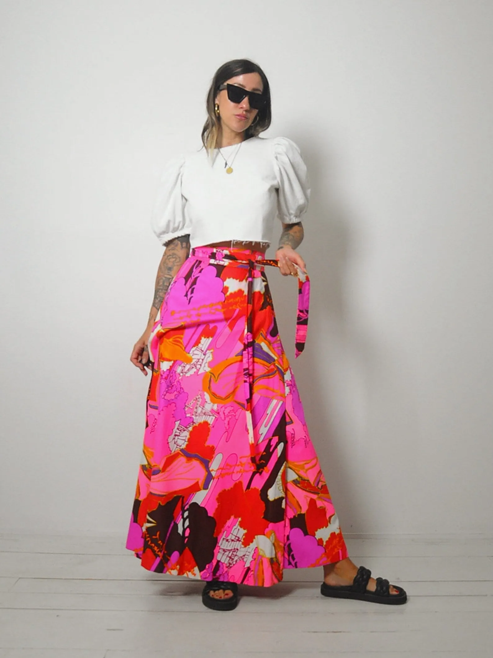 1960's Catherine Ogust Wrap Skirt