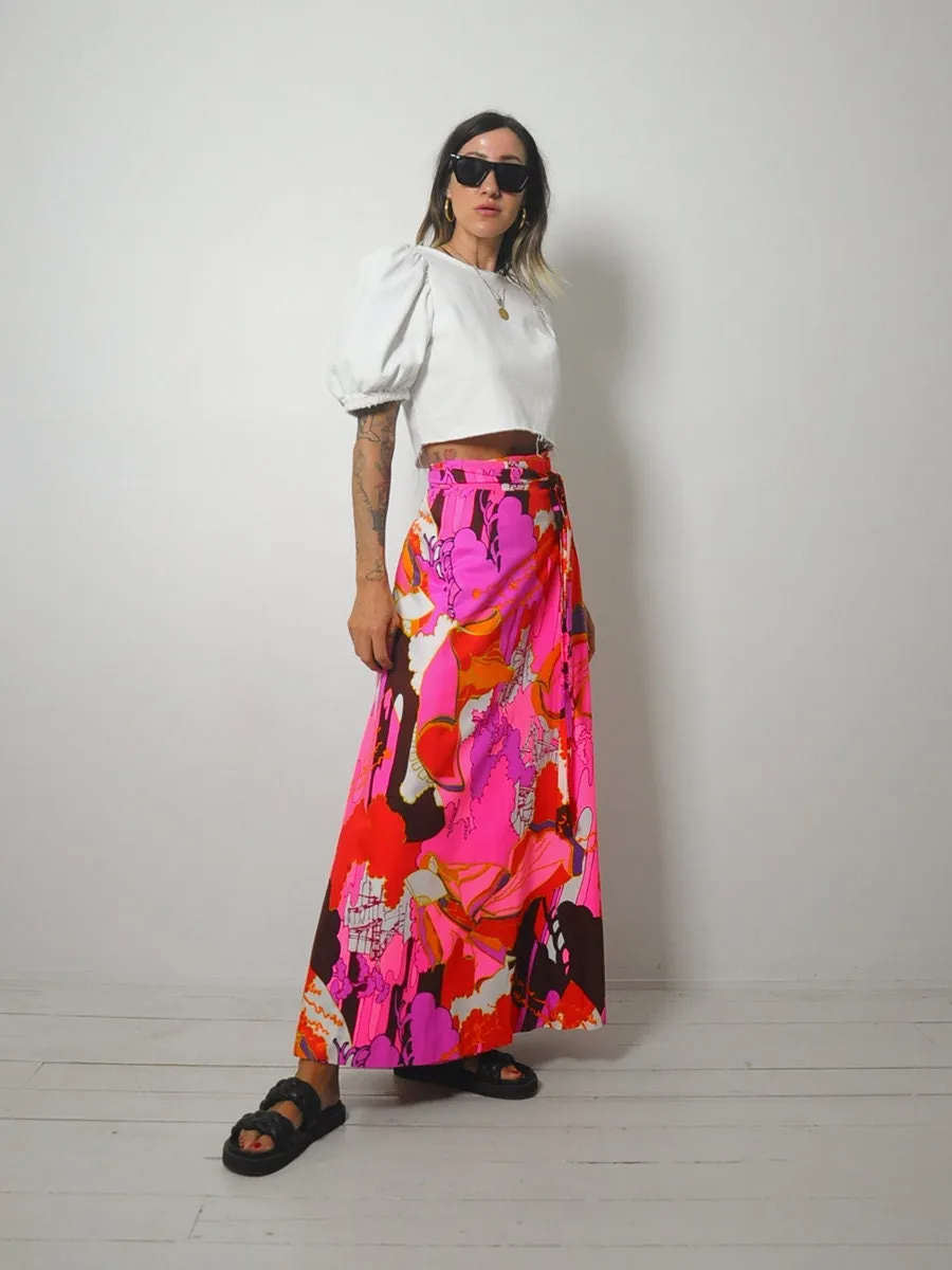 1960's Catherine Ogust Wrap Skirt
