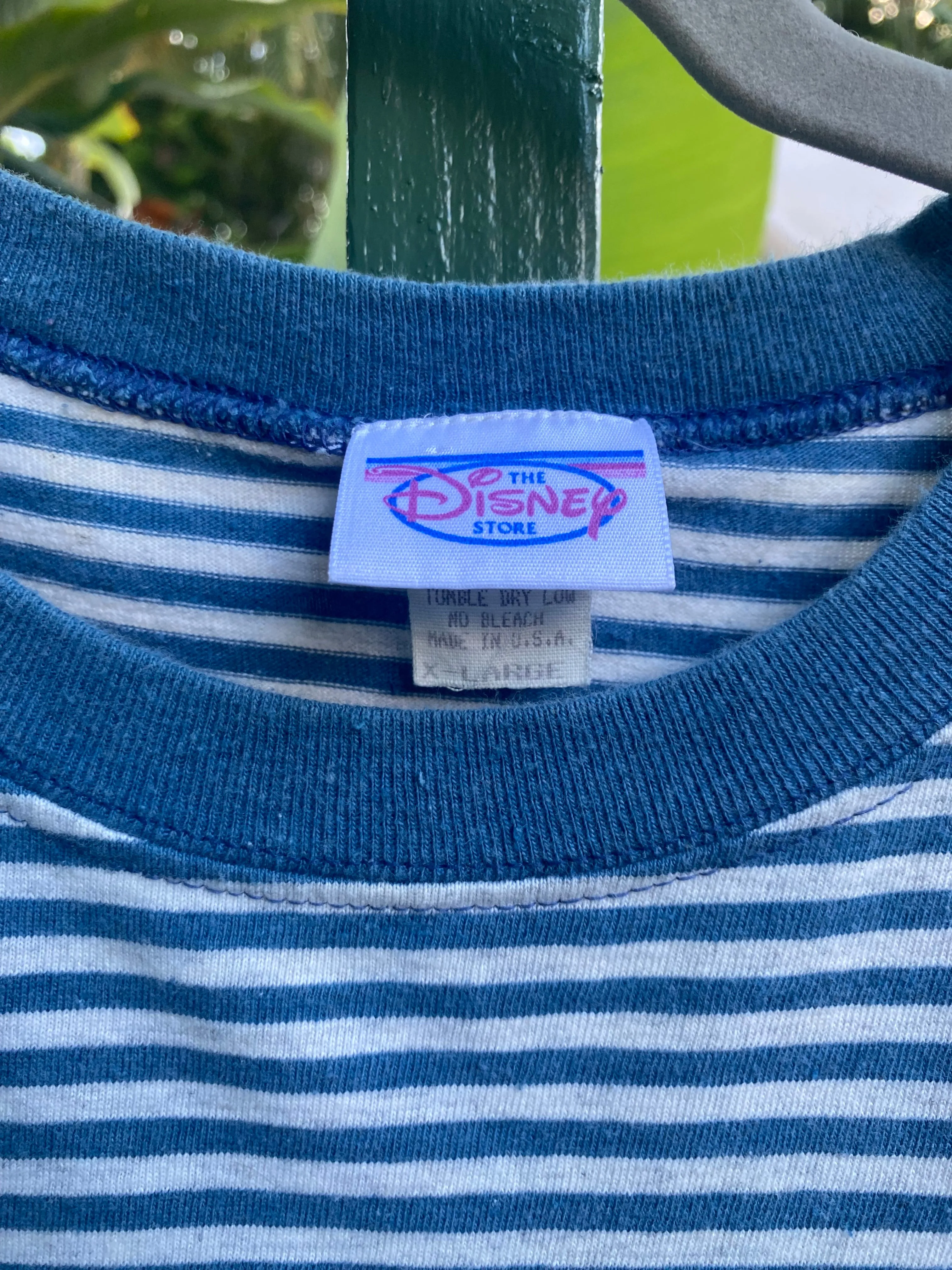 1990s Disney Mickey Mouse striped t shirt XL