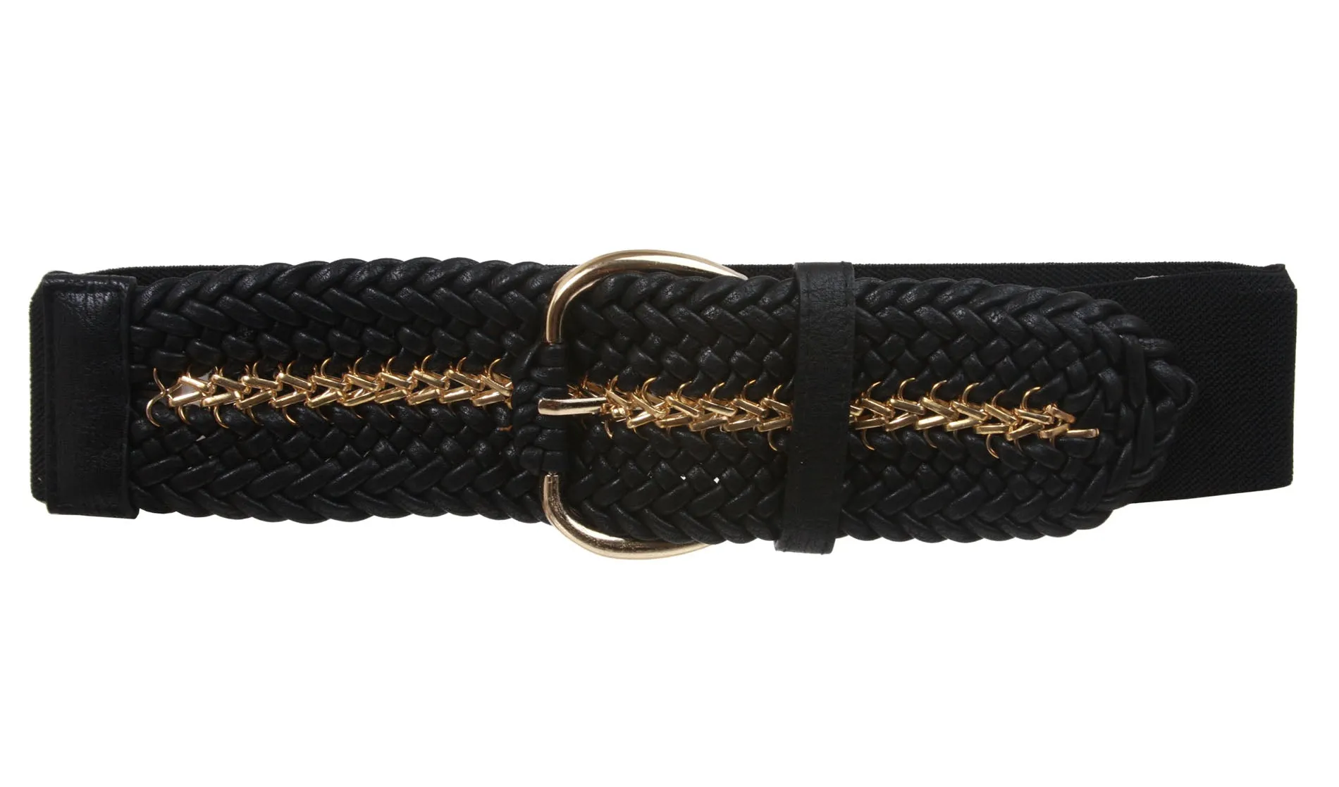 2 3/4" Ladies High Waist Braided Fashion Stretch Belt  Size: One