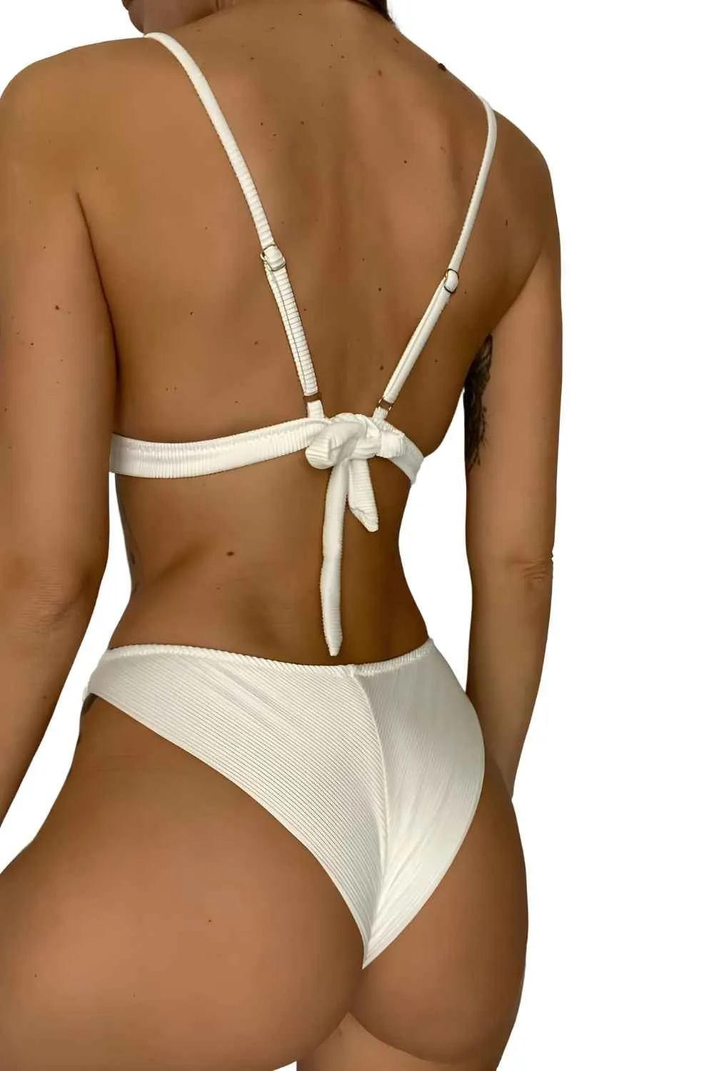 2-Piece Full Cup High-Waist Bikini Set