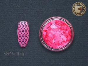 2 x 3mm Neon Pink Diamond Shape Glitter