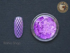 2 x 3mm Neon Purple Diamond Shape Glitter