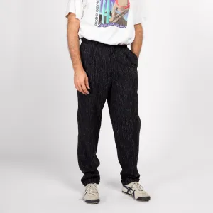 31" Waist 70s Black Salt & Pepper Pleated Trousers
