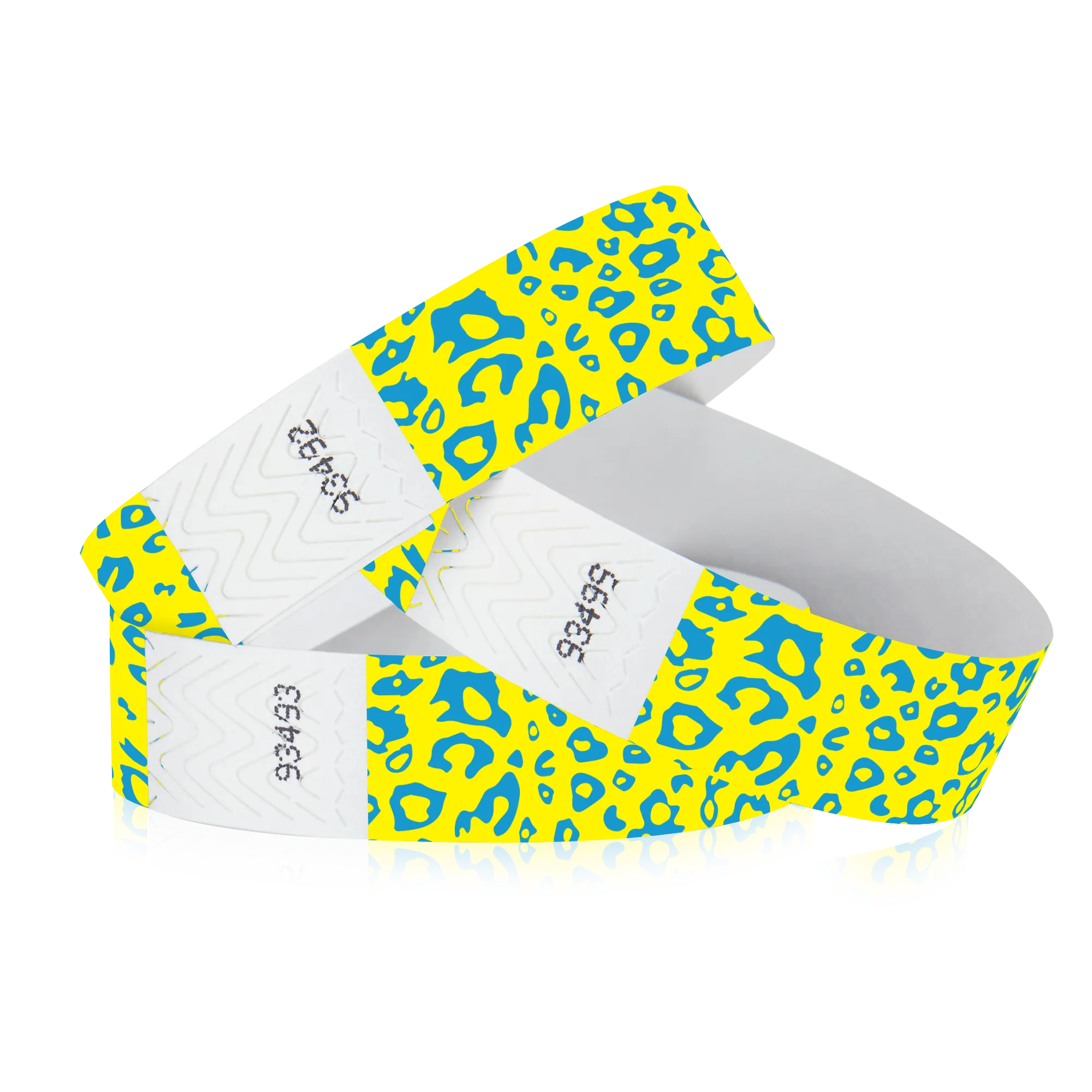 3/4" Tyvek Neon Cheetah Wristbands