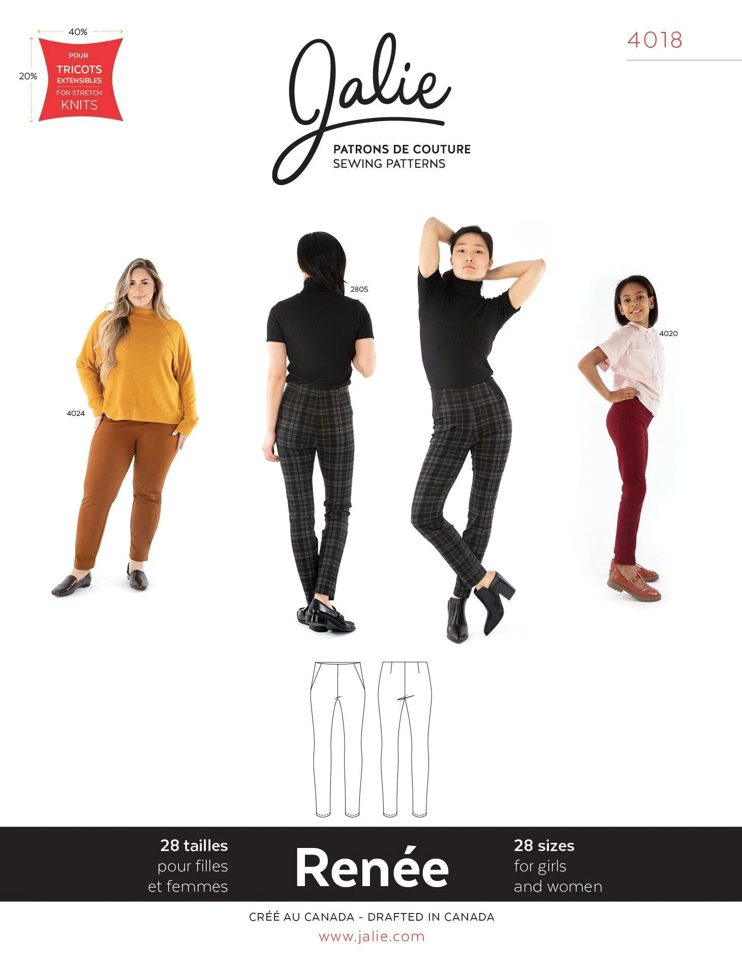 4018 // RENÉE Ponte Pants