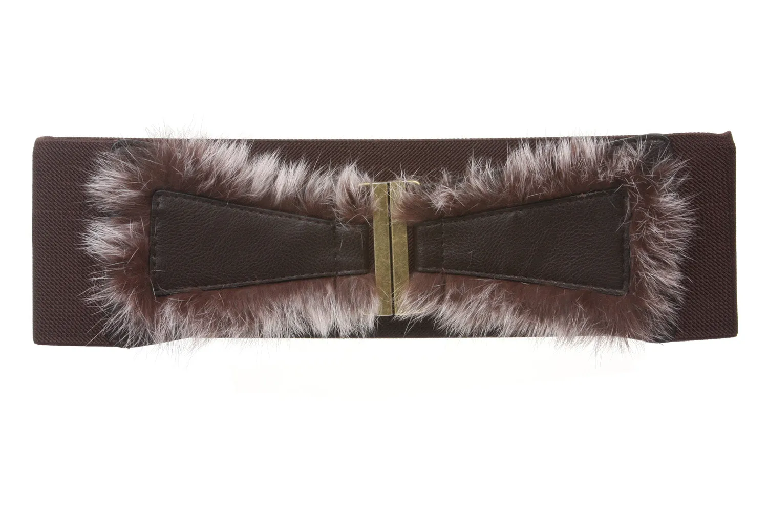 4" Ladies High Waist Rabbit Hair Stretch Belt