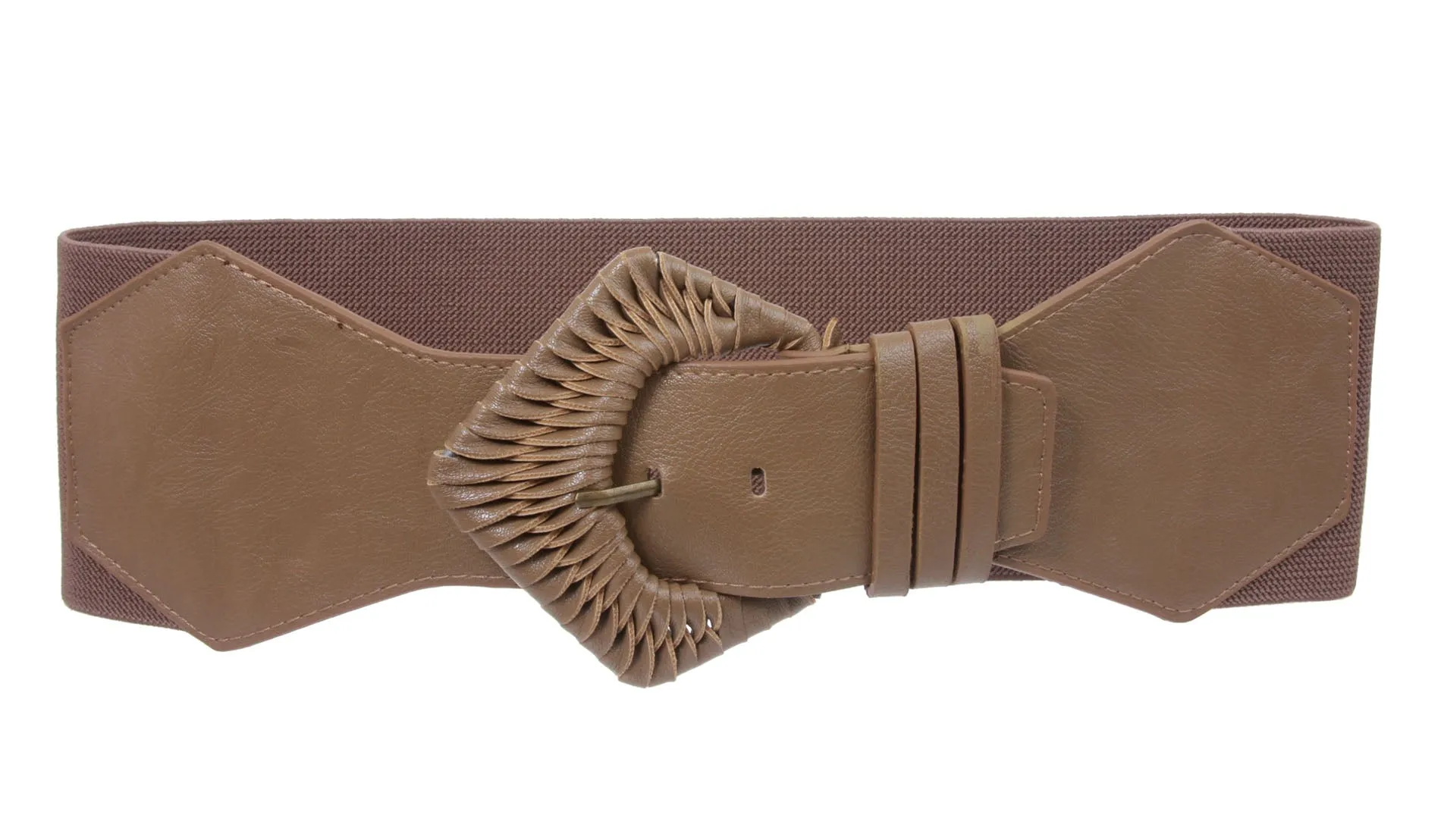 4" Wide High Waist Fashion Stretch Belt
