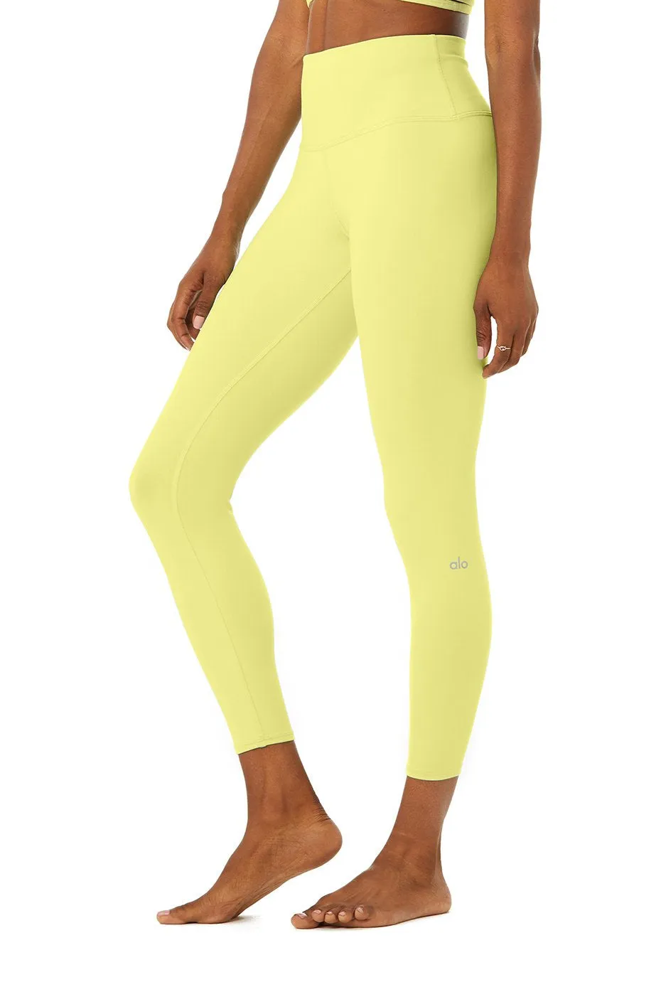 7/8 High-Waist Airbrush Legging - Neon Shock Yellow
