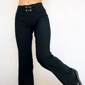 90s Black Flare Pants