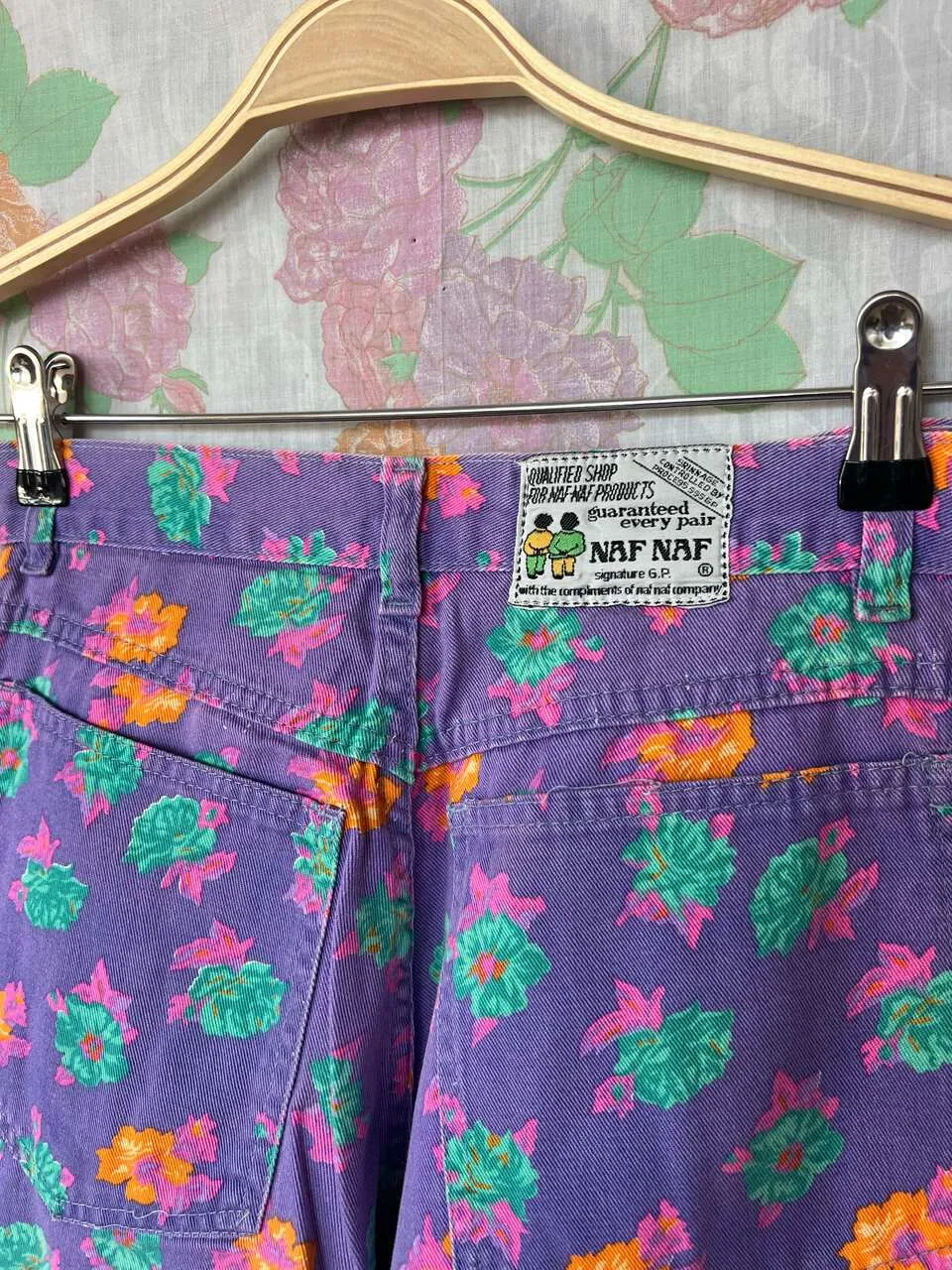 90's Iconic Flower Print Pants
