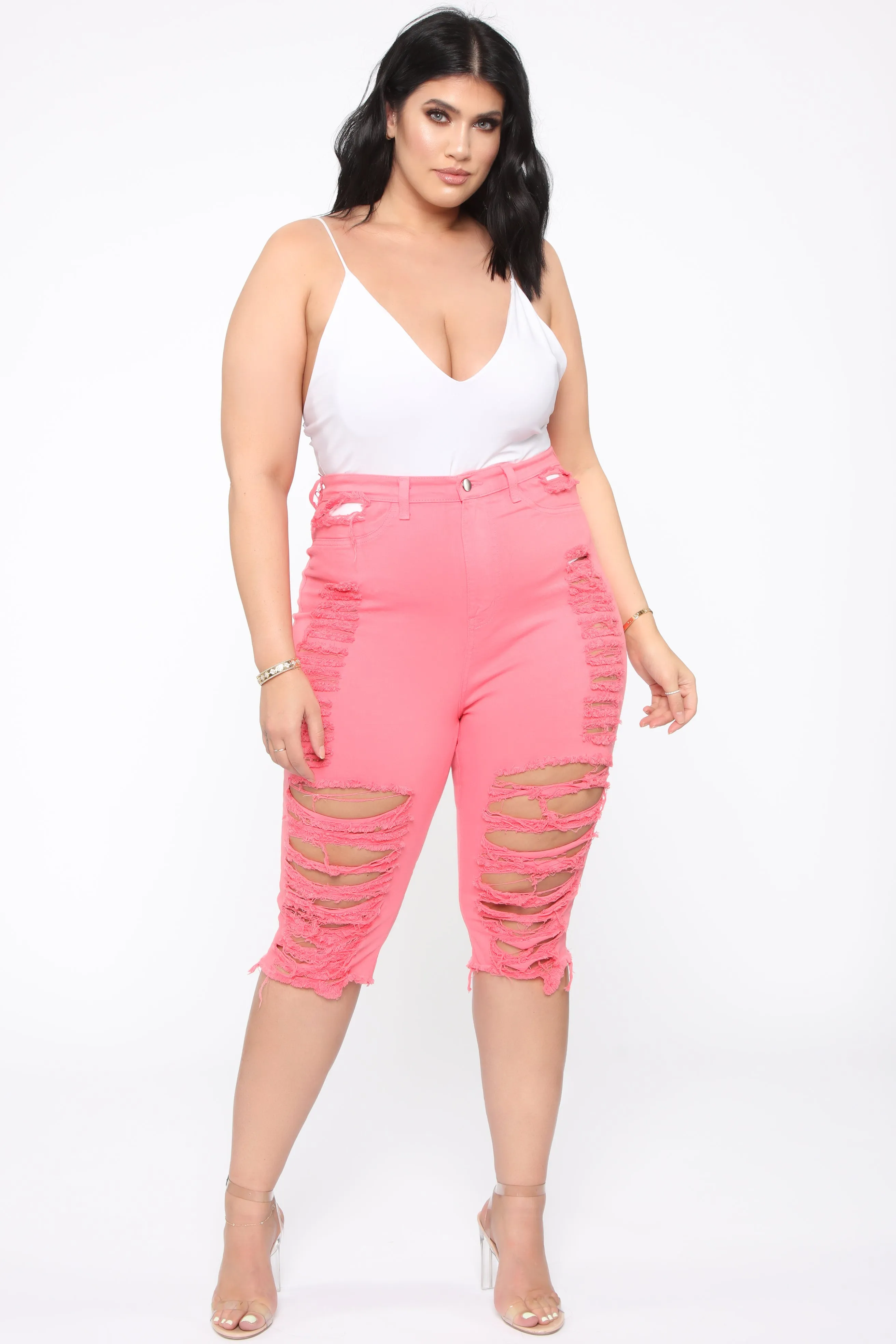 A Little On Edge Shorts - Coral