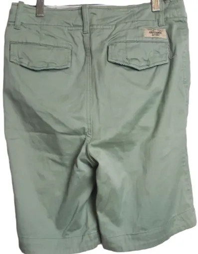 Abercrombie & Fitch Flat Front Chino Short Turquoises Men's (Size: 31)