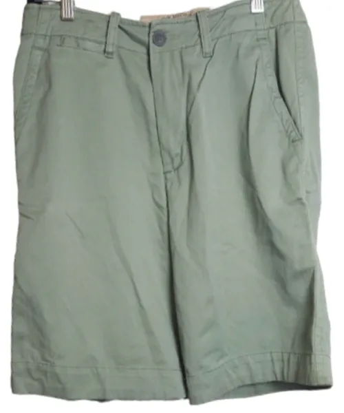 Abercrombie & Fitch Flat Front Chino Short Turquoises Men's (Size: 31)