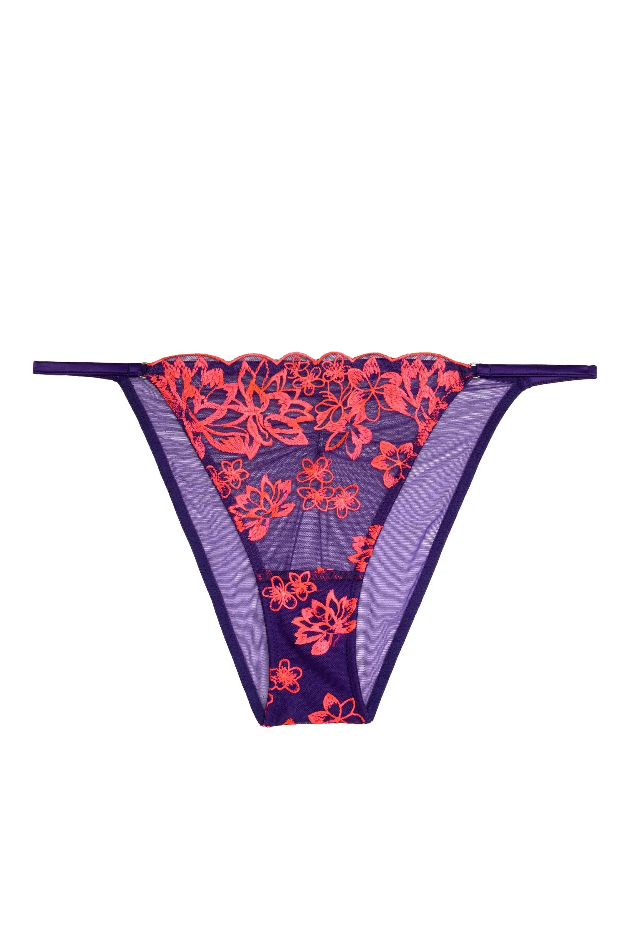 Ada Purple and Neon Pink Blossom Brief