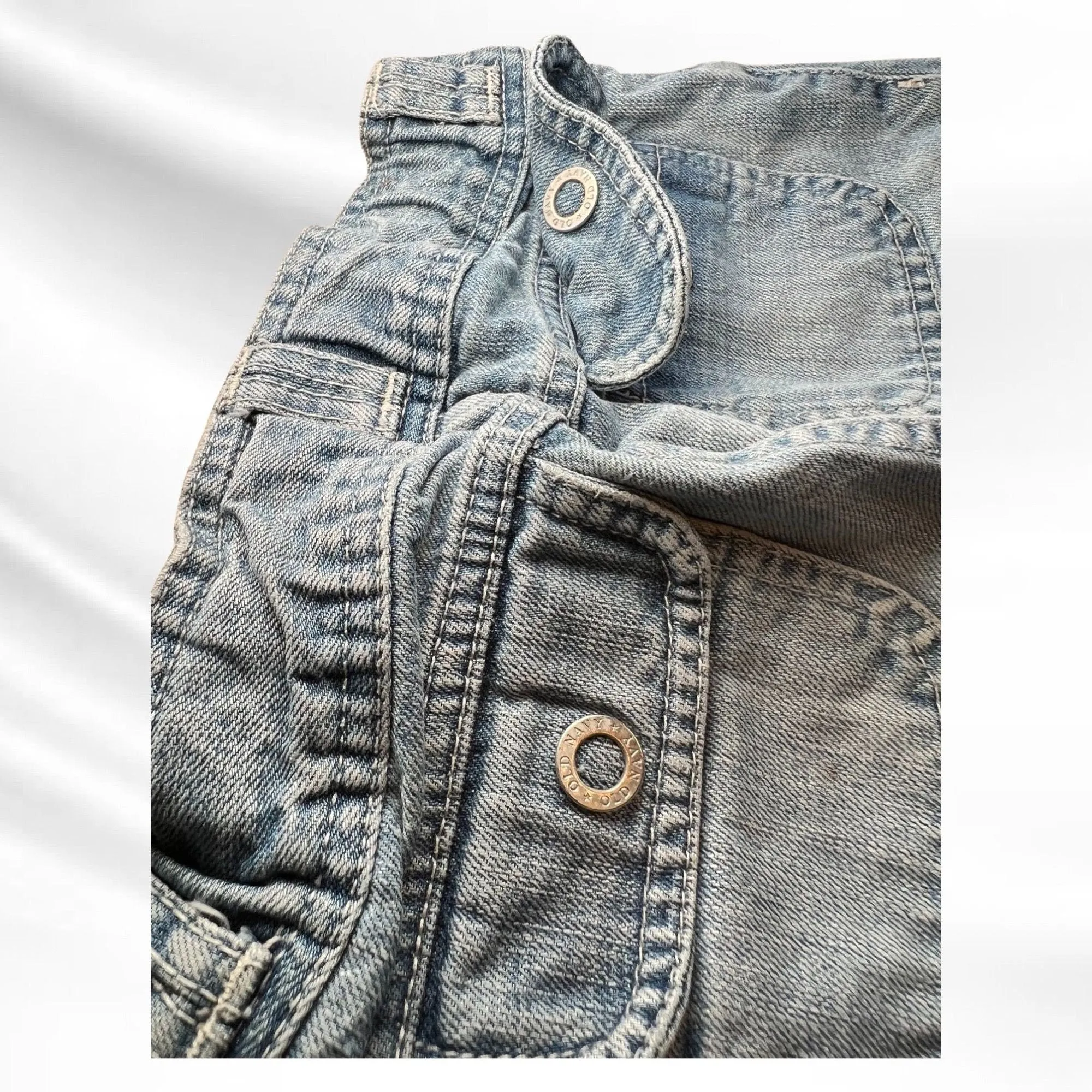 Adorable Size 7 Little Girls Old Navy Denim with Adjustable Waist | Excellent Condition