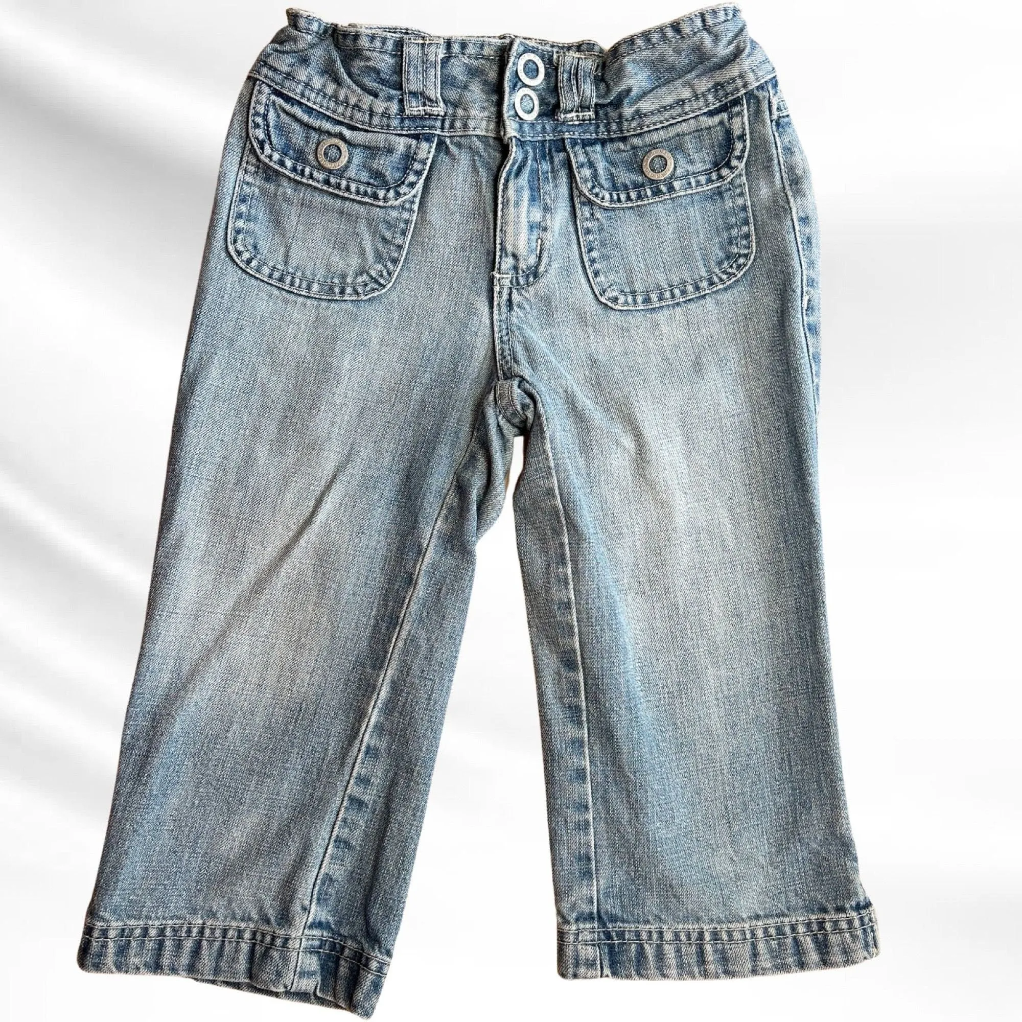 Adorable Size 7 Little Girls Old Navy Denim with Adjustable Waist | Excellent Condition