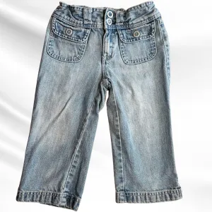 Adorable Size 7 Little Girls Old Navy Denim with Adjustable Waist | Excellent Condition