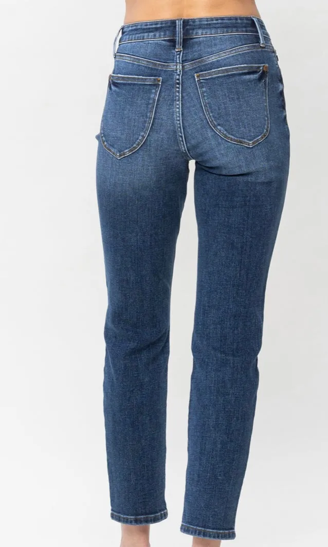 Adrey High Waist Slim Fit Stretch Denim Jean