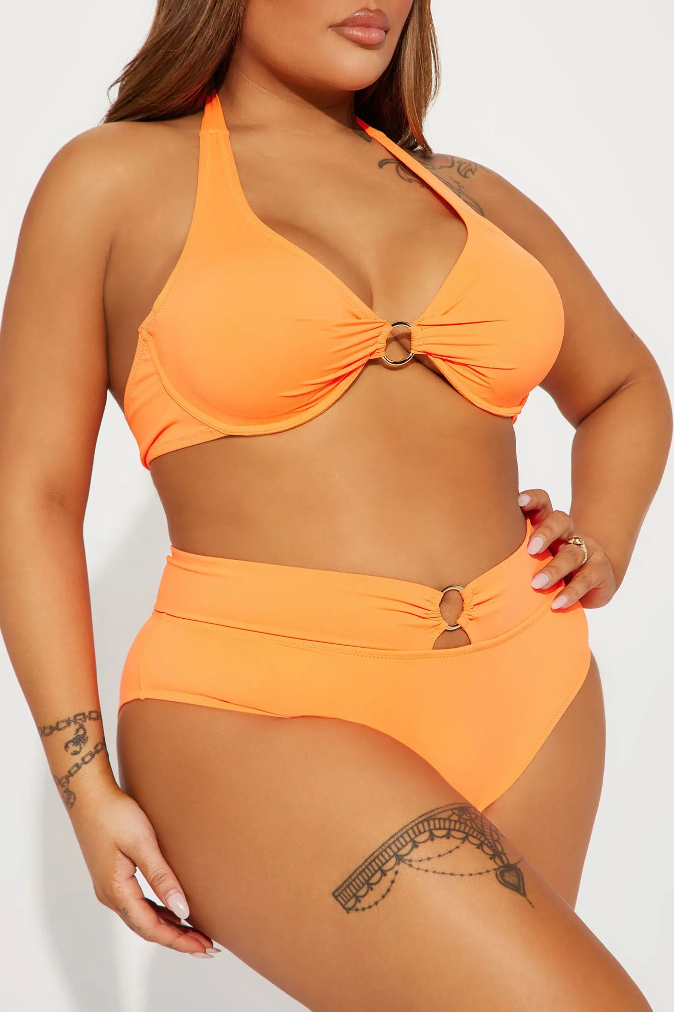 Adventures At The Beach 2 Piece Bikini - Neon Orange