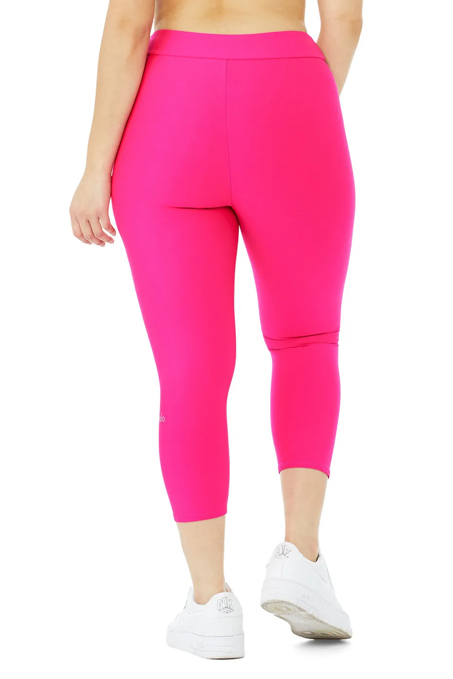 Airlift High-Waist Conceal-Zip Capri - Neon Pink