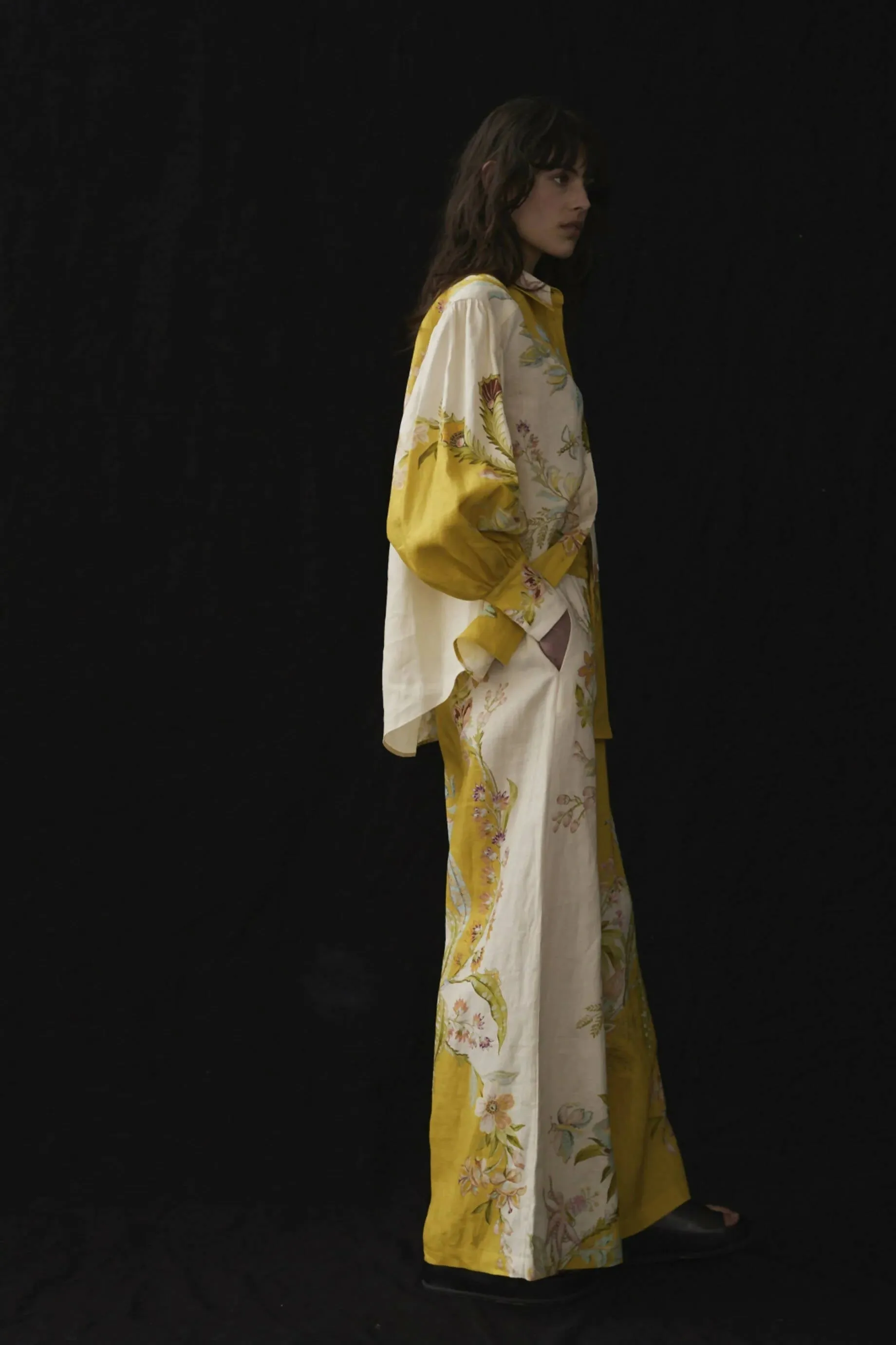 Alemais Ira Linen Shirt and Pant Set