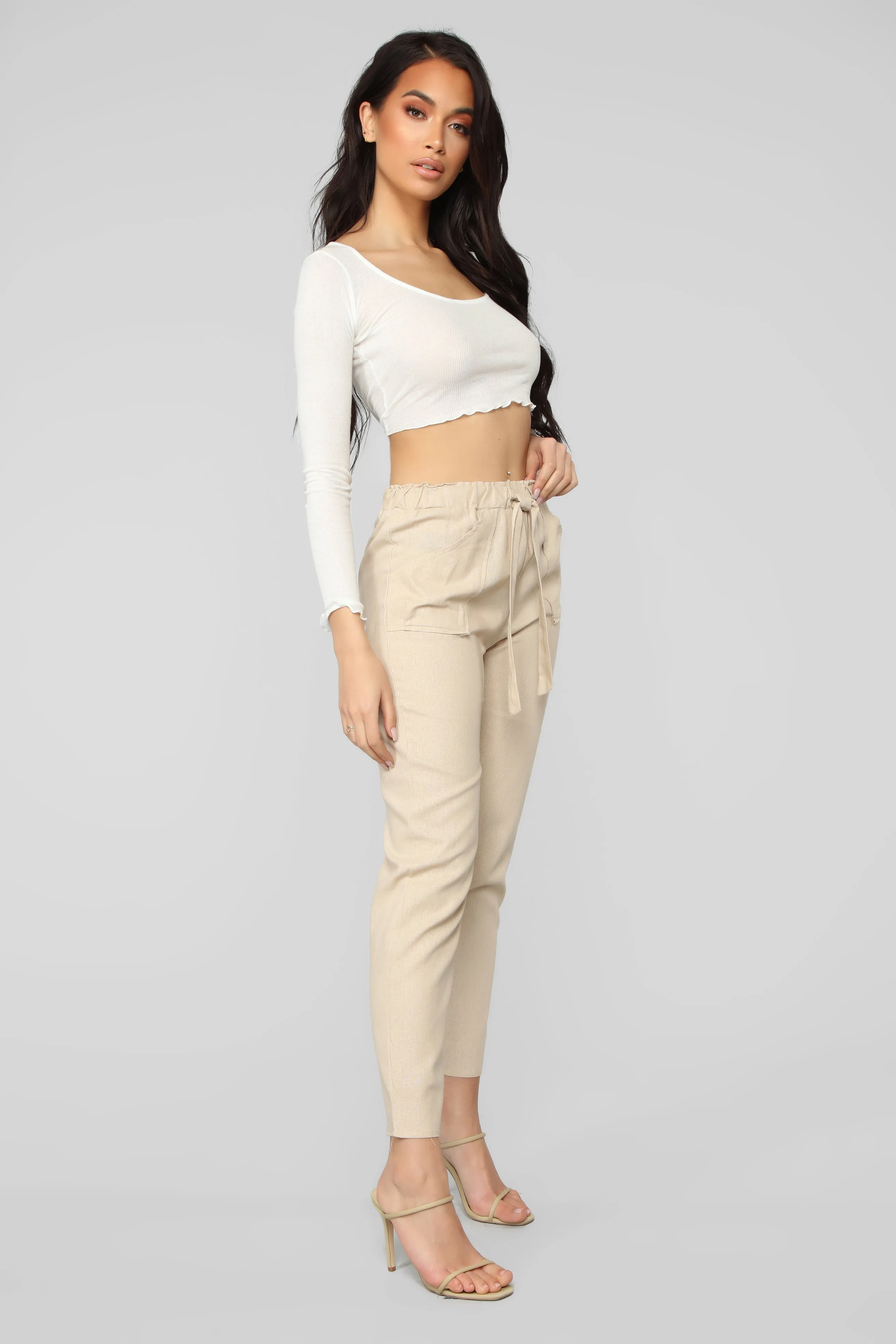 All Tied Up Pants - Tan