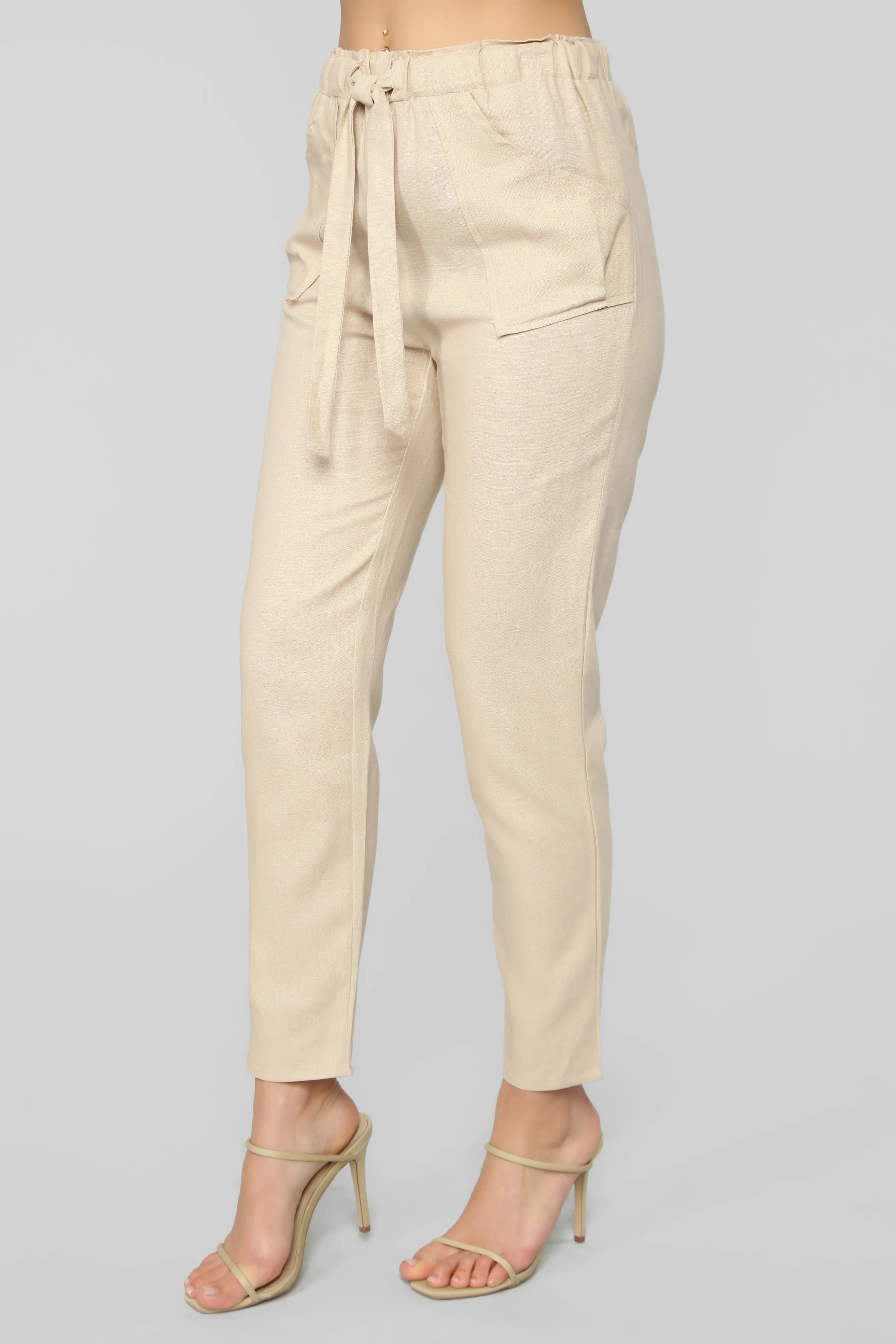 All Tied Up Pants - Tan