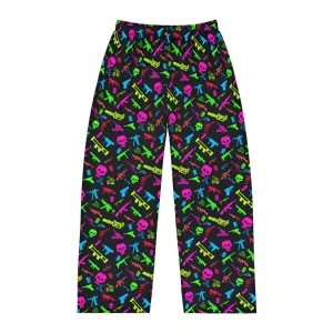 Aloha to Arms Neon Machine Guns Men's Pajama Pants