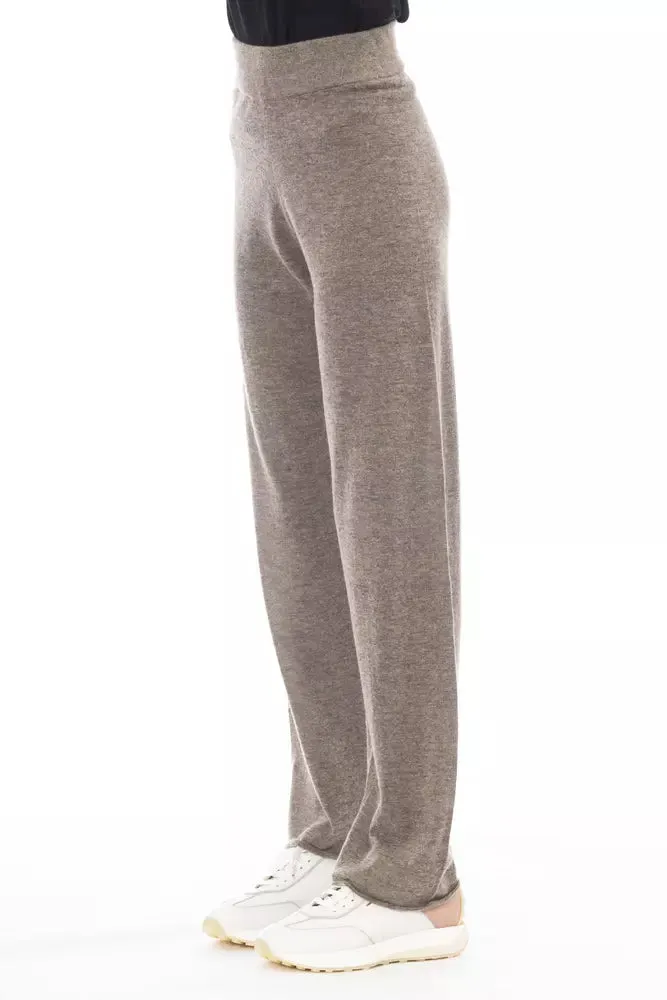 Alpha studio Brown Nylon Jeans & Pant