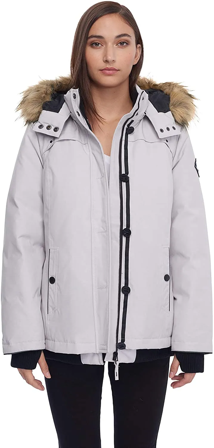 ALPINE NORTH Women's Down Bomber Jacket Winter Coat
