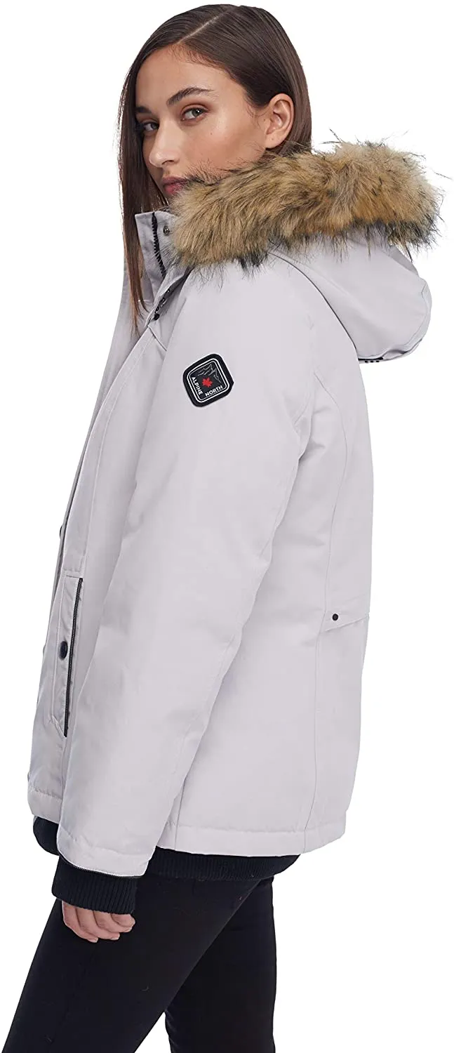 ALPINE NORTH Women's Down Bomber Jacket Winter Coat