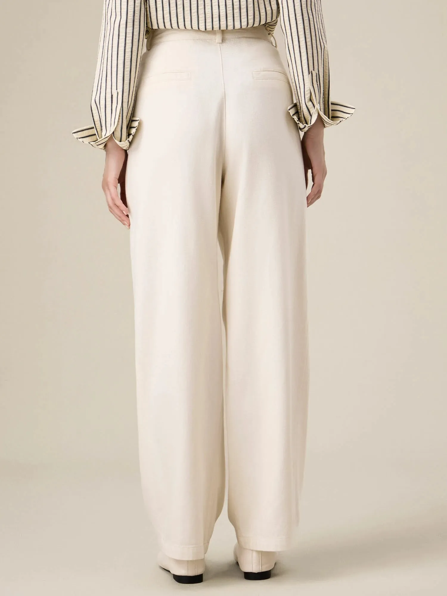 Amoretu 100% Cotton Loose Straight Pants
