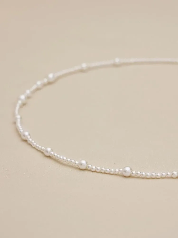 Amoretu Layerable Faux Pearl Long Necklace