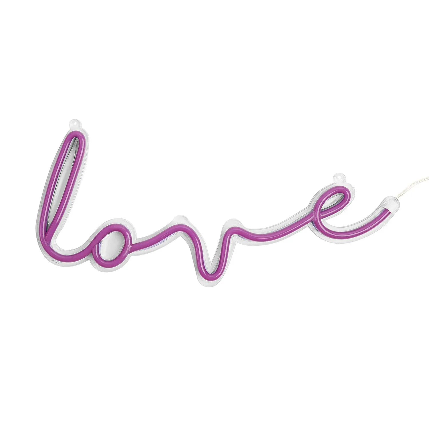 Amped & Co Love LED Neon Light Indoor Wall Sign with Line Switch, 16x7
