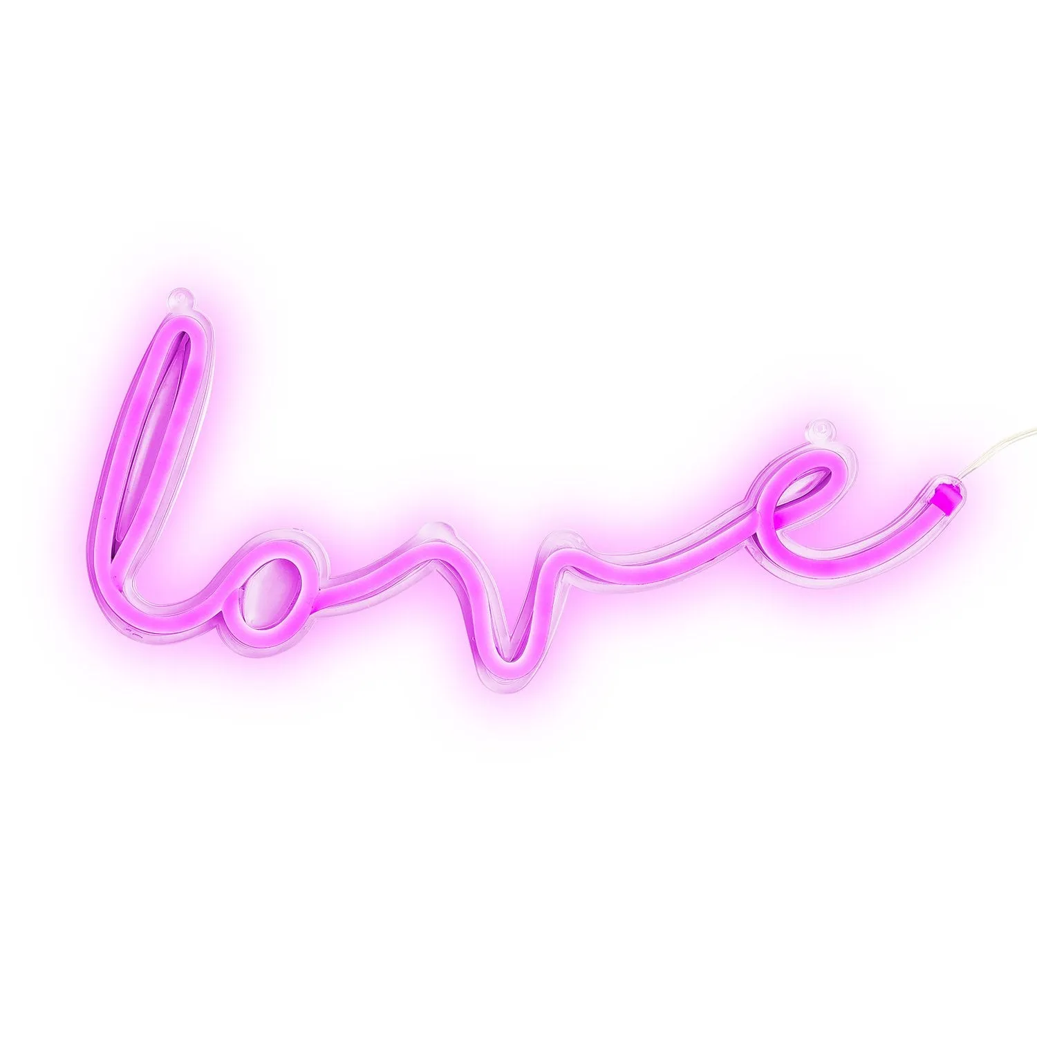Amped & Co Love LED Neon Light Indoor Wall Sign with Line Switch, 16x7
