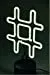 Amped & Co Neon Hashtag Symbol Desk Light, Real Neon, White, Large 8 x 13 inches, Home