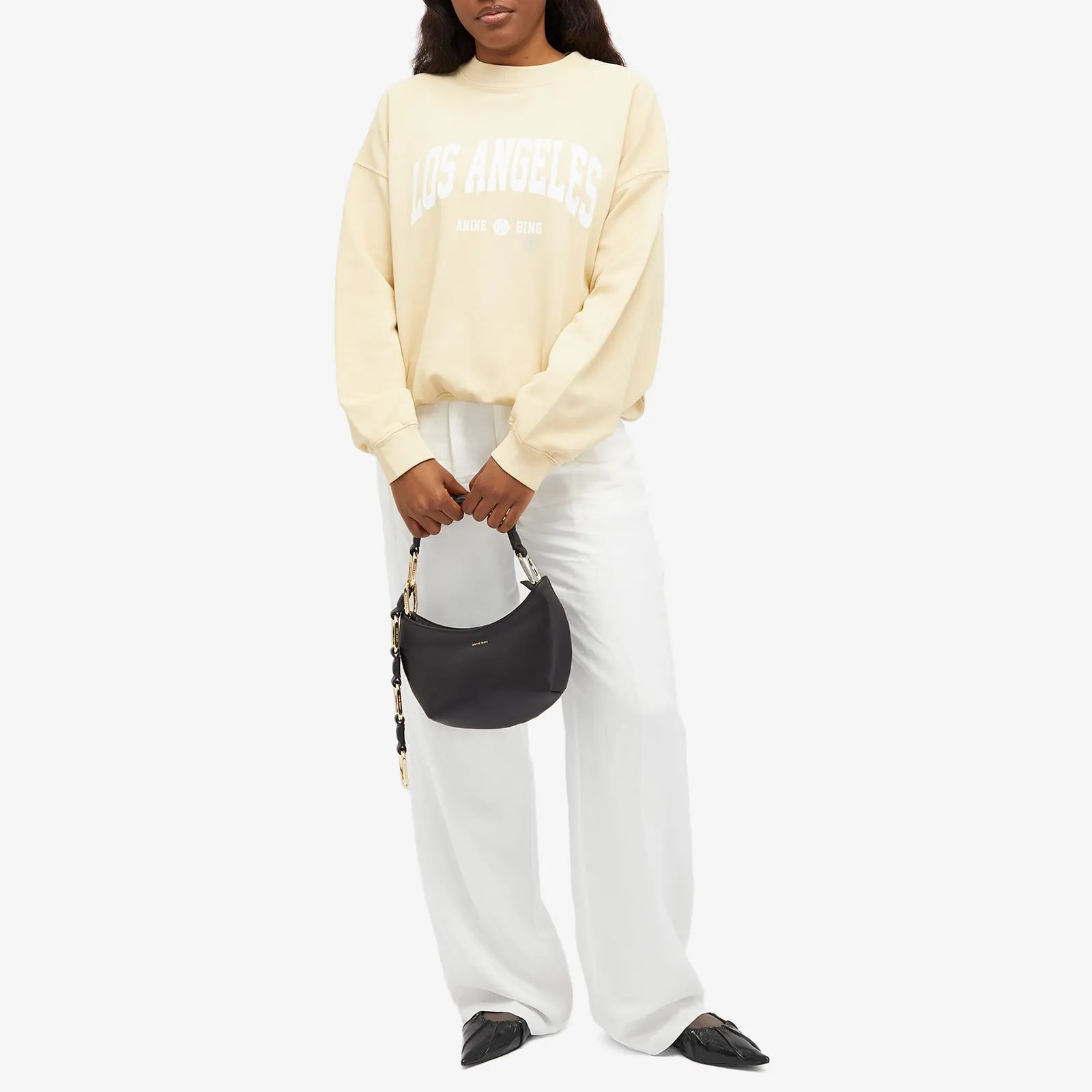 Anine Bing Carrie Pant, white