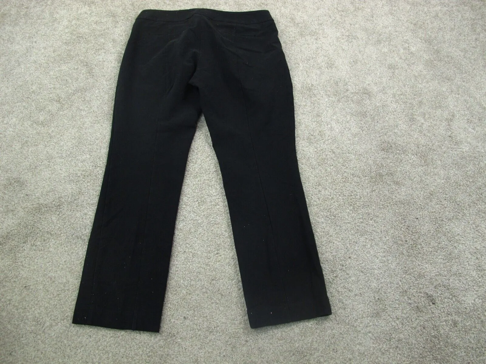 ANN Taylor Women Casual Dress Pants Straight Leg Side Zip Mid Rise Black Size 4P