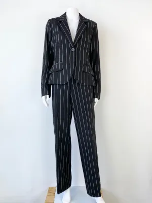 Anna Thomas Black & White Pinstripe Suit - AU10 & AU12