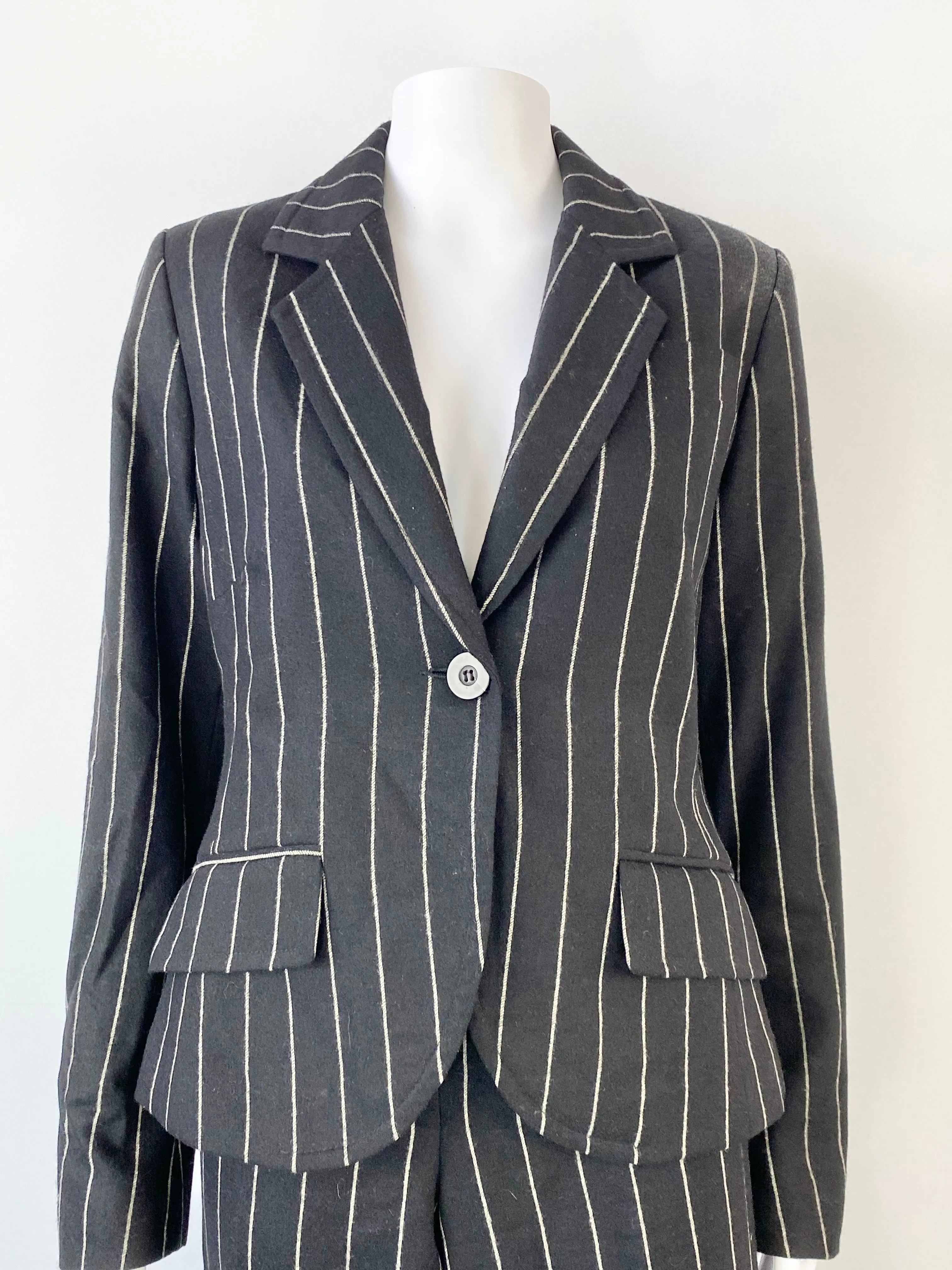 Anna Thomas Black & White Pinstripe Suit - AU10 & AU12