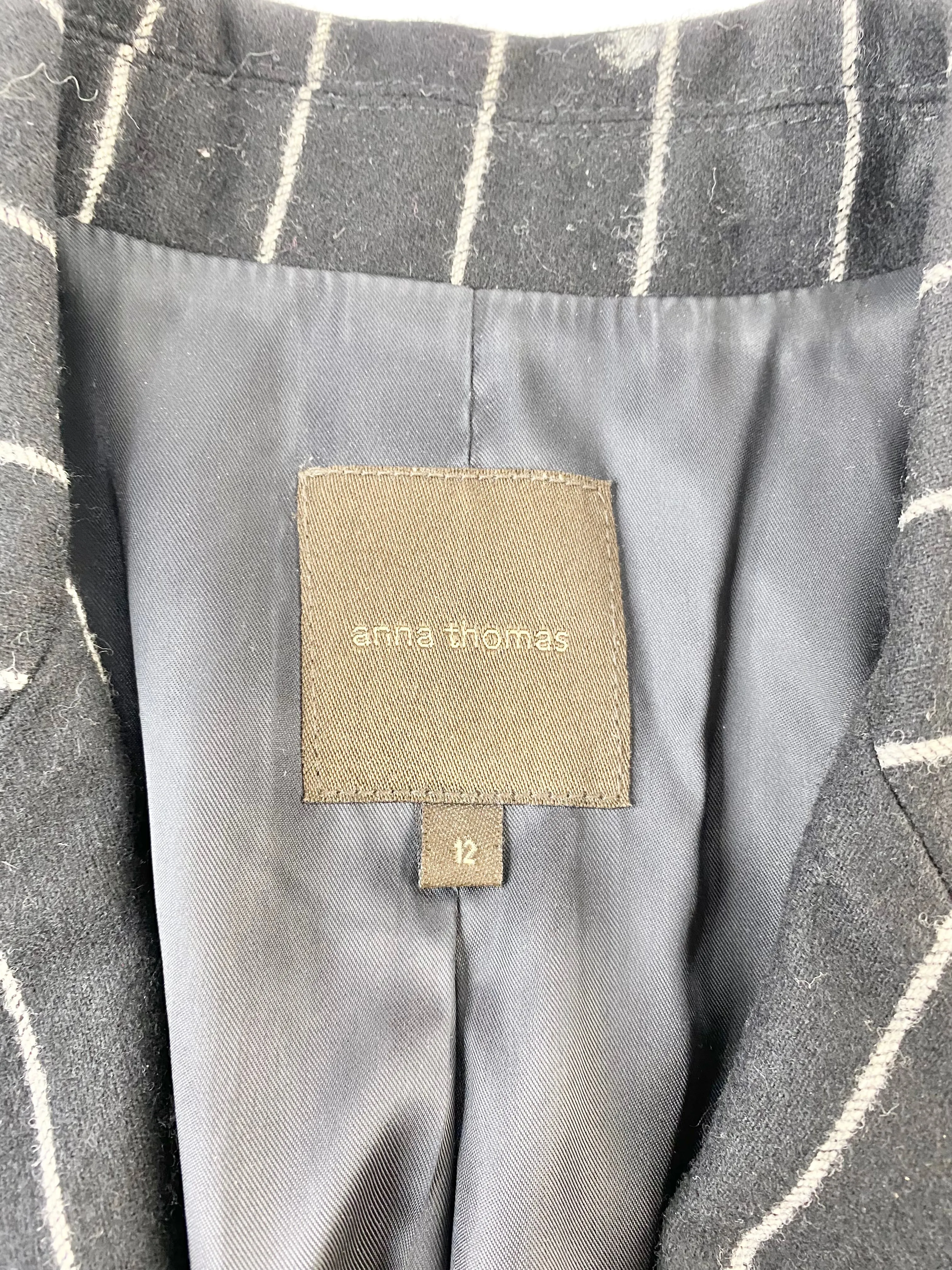 Anna Thomas Black & White Pinstripe Suit - AU10 & AU12