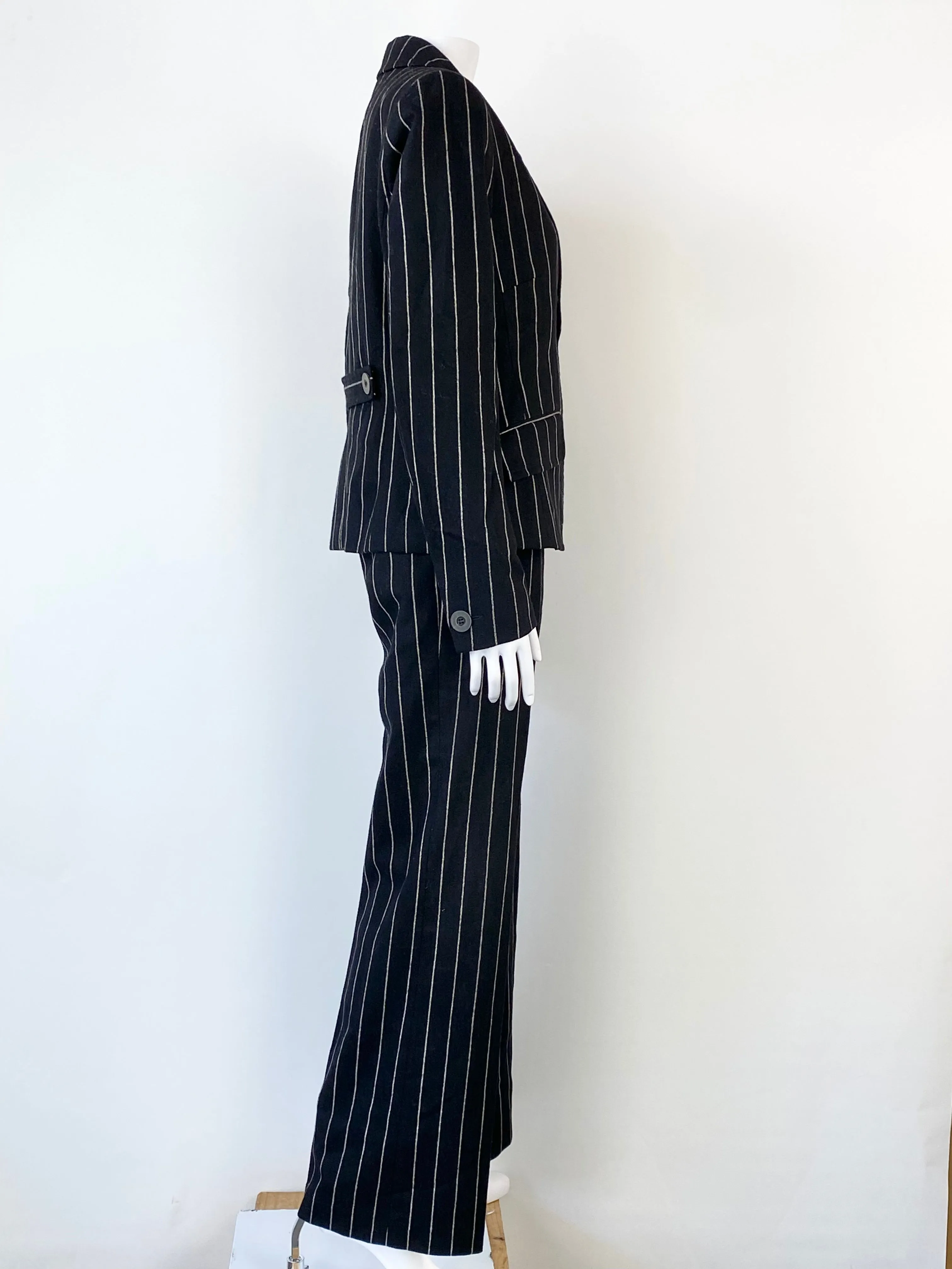 Anna Thomas Black & White Pinstripe Suit - AU10 & AU12
