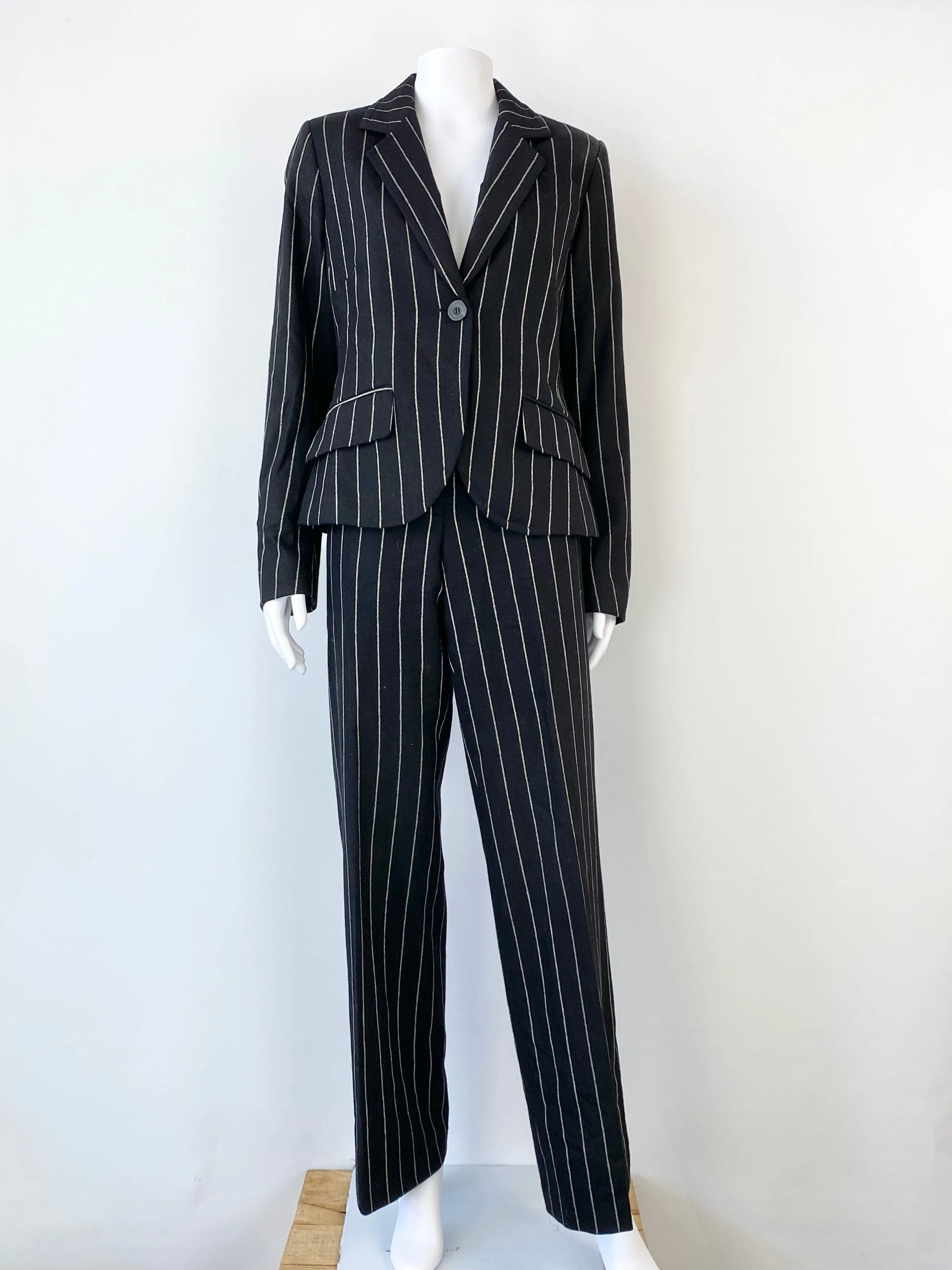 Anna Thomas Black & White Pinstripe Suit - AU10 & AU12