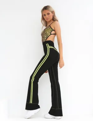 Astrid Pant - Black With Neon