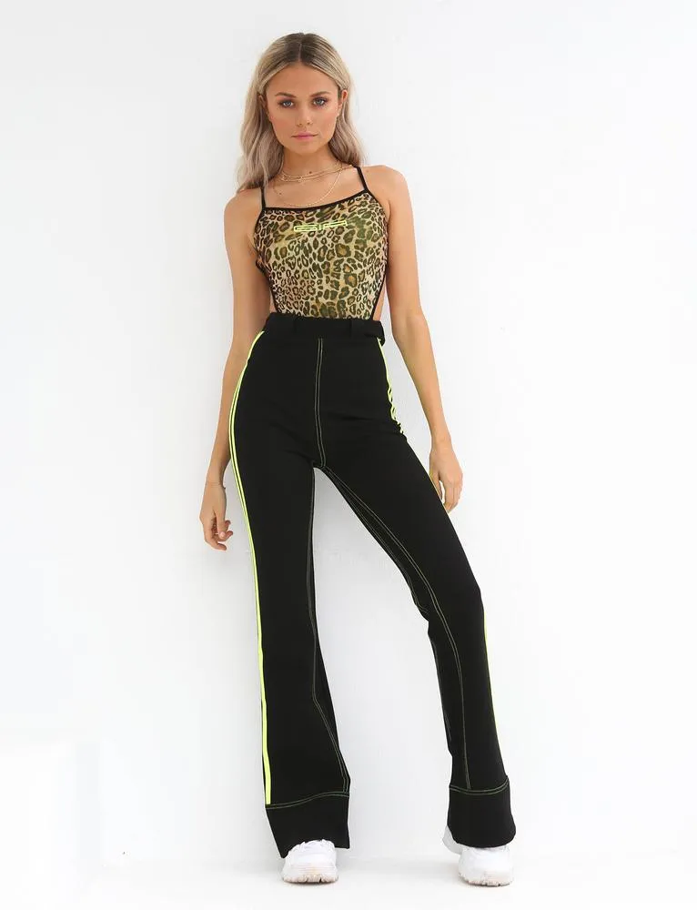 Astrid Pant - Black With Neon