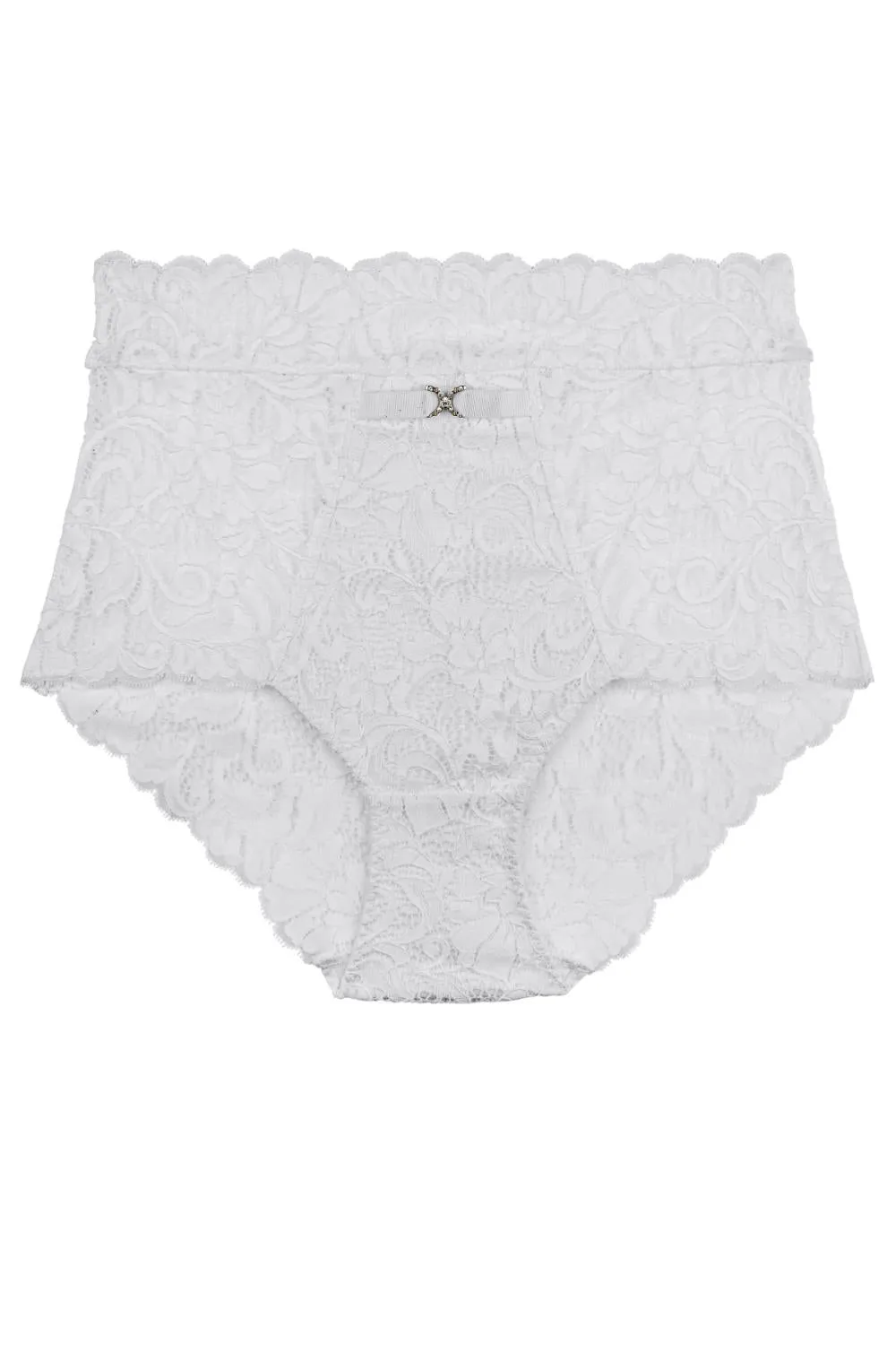 Aubade Mon Bijou High-waist Panty, White (UA24-6)